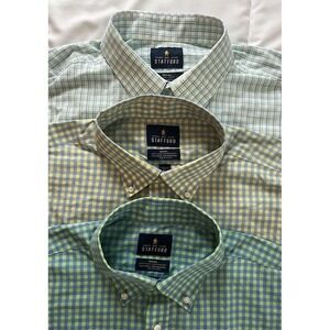 stafford short sleeve dress shirts for men Stafford Button Front Men's Short Sleeve Regular Fit Button-Down Shirt | Blue | Regular Medium | Shirts + Tops Button-front Shirts